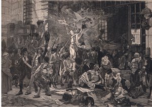 Los conquistadores de la Bastilla de Francois Flameng